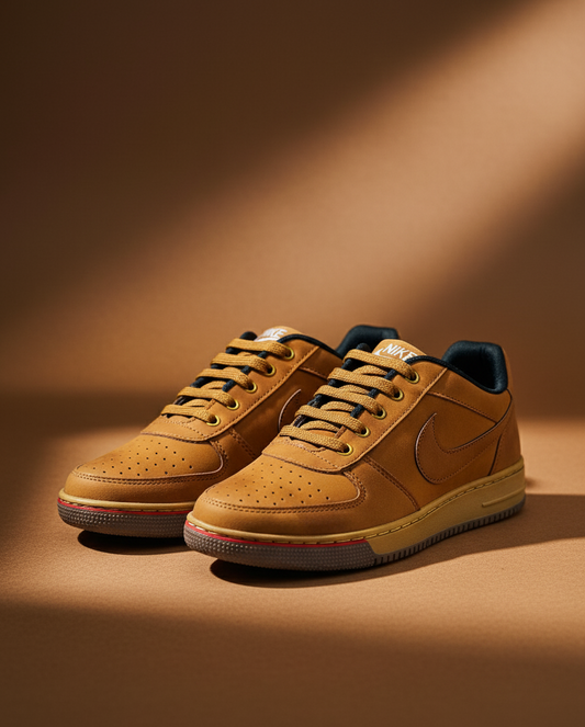 Men’s Brown Casual Sneakers – Comfortable Low-Top Lace-Up Shoes | Padma Shoes